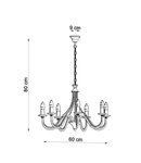 Candelabru MINERWA 7 negru