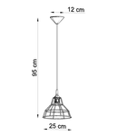 Lampa suspendata ANATA negru