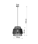 Lampa suspendata GATE alb