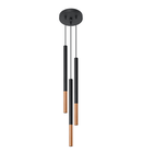 Lampa suspendata MOZAICA 3P negru/copper