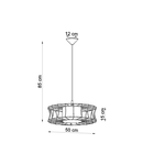 Lampa suspendata SALERNO negru