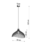 Lampa suspendata UMB alb