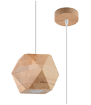 Lampa suspendata WOODY lemn natural