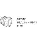 Conector tub flexibil metalicSILVYN AS 19 / 16x19
