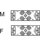 Conector industrial MCS 4 F PENBINNENWERK