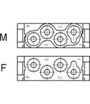 Conector industrial EPC MCB 4 CM FEMALE MODULE