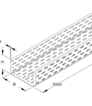 Canal De Cablu  110X300Mm, 1Mm, Zincat La Cald