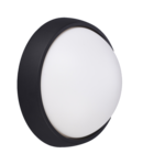 Aplica LED bat de exterior IP44 Rotunda Neagra Fi220, 12W=75W, 6400K, lumina rece