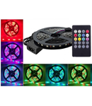 Banda LED 12V Rgb, 14.4W/m, IP20 cu 60Led/m, 5050, cu muzica