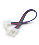 Clema+cablu+clema conector banda LED RGB