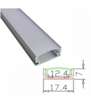 Profil Aluminiu 2m Usor Convex 17.4X7/12.4mm