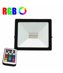 Proiector LED RGB 16 culori, 10W, IP 65, telecomanda IR inclusa