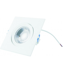 Spot Led COB Patrat alb, 5W=40W, 6500K, lumina rece