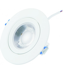 Spot Led COB Rotund alb, Ø95, 5W=40W, 6500K, lumina rece