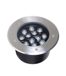 Spot LED pardoseala 12W=60W, Ø180mm, 6400K, lumina rece