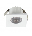 Spot LED Patrat pentru Mobila, 35x35mm, 3W 4100K, lumina neutra