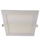 Spot Led Slim Patrat 193x193mm, 15W=100W, 6400K, lumina rece