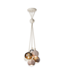 Lustra, lampa suspendata 6 LUCI GRAPPOLO DECO AFOXÉ FINISH - MIX C2656