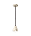 SOSPENSIONE PICCOLA / SMALL PENDANT DECO BERIMBAU FINISH CRM - CREMA C2610