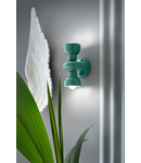 APPLIQUE 2 LUCI / WALL LAMP DECO BERIMBAU FINISH CRM - CREMA C2601