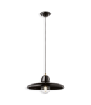 Lustra, lampa suspendata RETRO B&W FINISH 8 - SMALTO NERO C2330