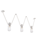 SOSPENSIONE 3 LUCI / 3-LIGHTS PENDANT RETRO URBAN FINISH VIB - VINTAGE BIANCO C1742