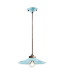 Lustra, lampa suspendata RETRO COLORS FINISH AZZ - AZZURRO C1635