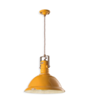 SOSPENSIONE D.40 / PENDANT D.40 RETRO INDUSTRIAL FINISH VIG - VINTAGE GIALLO C1690