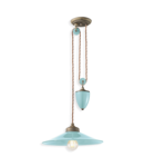 Lampa suspendata SOSPENSIONE D.35 / RISE AND FALL PENDANT D.35 RETRO COLORS FINISH AZZ - AZZURRO C1632