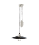 Lampa suspendata SOSPENSIONE D.30 / RISE AND FALL PENDANT D.30 RETRO B&W FINISH - C1616