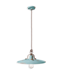 SOSPENSIONE D.40 / PENDANT D.40 RETRO COUNTRY FINISH VIA - VINTAGE AZZURRO C1443