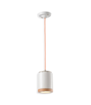 Lustra, lampa suspendata RETRO MATECA FINISH 05 - SMALTO BIANCO C988