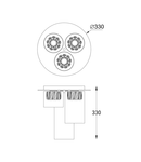 Plafoniera GEM C0389-03F-F7AC