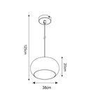 Corp de iluminat suspendat SILLO P14120-1-D40