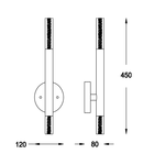 Corp de iluminat cu montaj pe perete tip aplica ONE W0461-02E-F7F7