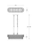 Corp de iluminat suspendat ANZIO P0480-09C-F4AC