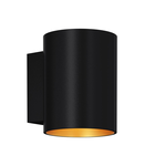 Corp de iluminat cu montaj pe perete tip aplica SOLA WL ROUND BLACK-GOLD 91061