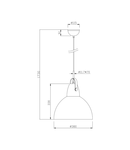 Corp de iluminat suspendat CANDE TS-110611P-WH