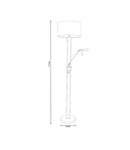 Lampa podea PEDRO SL570-2-SS+GR