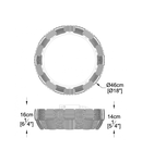 Plafoniera SOLE C0317-04C-S8A1