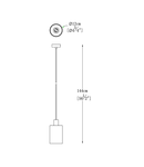 Corp de iluminat suspendat PIOLI P0369-01A-F4GQ