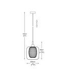 Corp de iluminat suspendat DONATO P0310-01H-F4GP