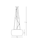 Corp de iluminat suspendat CRYSTAL P0076-05L-F4FZ