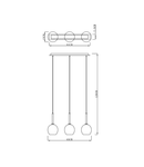 Lustra MONIC MD1629-3A miedź