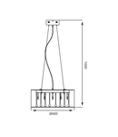 Corp de iluminat suspendat ARTEMIDA RLD92193-5