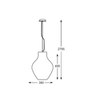 Corp de iluminat suspendat BRESSO P19066A-D38