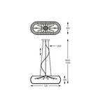 Corp de iluminat suspendat ANTARCTICA P0174-10A-F4AC