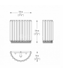 Corp de iluminat cu montaj pe perete tip aplica PRINCE W0360-01A-B5AC