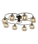 JAY CANDELABRU 8XE27 NEGRU/BRONZ