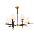 JULIET CANDELABRU 8XE27 NEGRU/AURIE